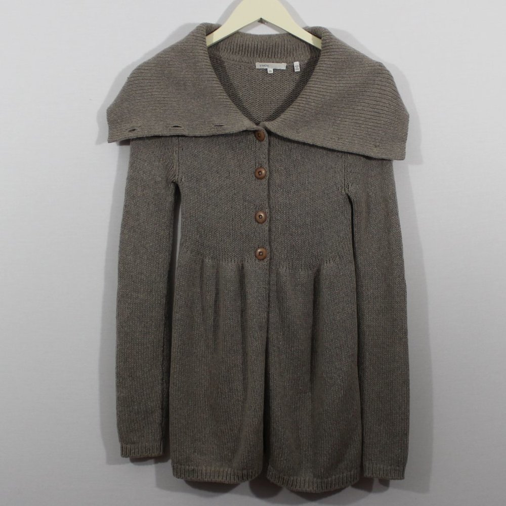 💥⬇️$40 Vince Taupe Cowl Neck Button Up Sweater